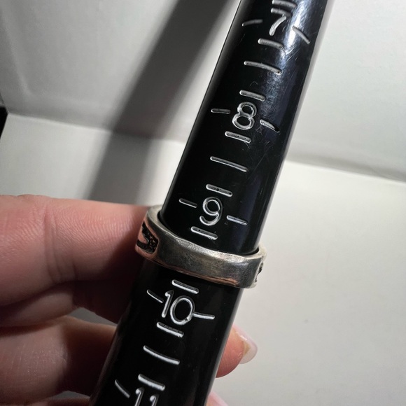 Vintage Inlaid Turquoise and Sterling Silver Ring - Picture 11 of 14